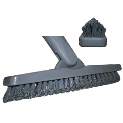 Hoekborstel Swivel grijs - 22 cm